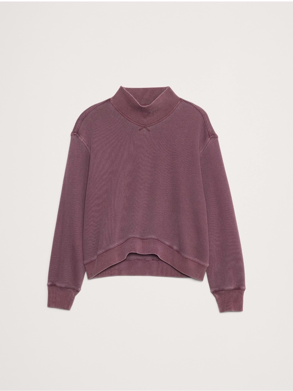 Banana Republic French Terry Mock-Neck Sweatshirt - Size XS
